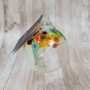 Kitras Art Glass Tree of Giving Ball Ornament Decoration